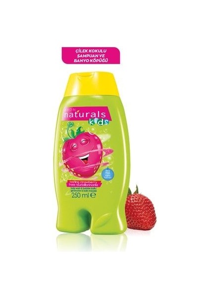 Naturals Kids Çilek Kokulu Vücut Şampuanı ve Banyo Köpüğü - 250ML fiyatları