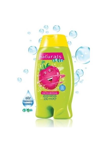 Naturals Kids Çilek Kokulu Vücut Şampuanı ve Banyo Köpüğü - 250ML modelleri