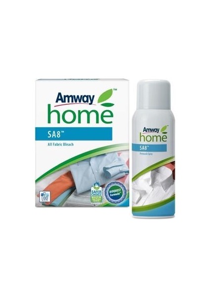 Her Cins Kumaş Beyazlatıcısı Home Sa8 124485 + Yıkama Öncesi Sprey Home 110403