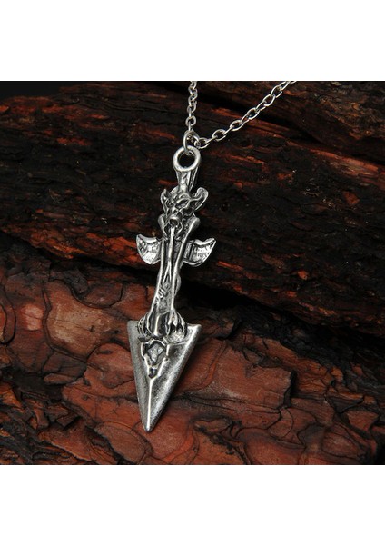 Ok Ucu Şeytan Erkek Kolye Takı Aksesuar K24 T5