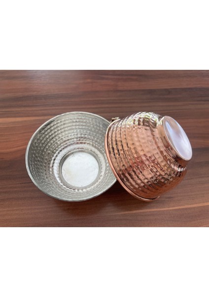 2 Adet Bakır Tas Ayran Içecek Tası