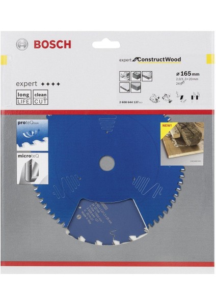 - Expert Serisi Inşaat Ahşabı Için Daire Testere Bıçağı 165*20 mm 24 Diş fiyatları