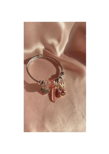 Lovely Kalpli Charm Çelik Bileklik modelleri