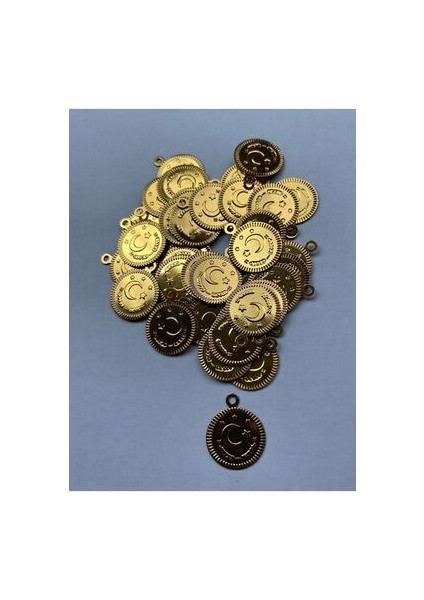 Ay Yıldız Ince Plastik El Işleme Pul 16MM. 15GR. 140-145 Adet. Gold. fiyatları