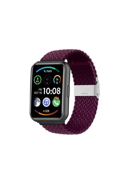 Watch Fit 2 Active Edition Sakura Pembesi Uyumlu Likralı Bez Kumaş Kordon