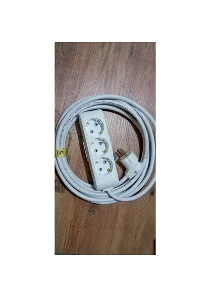 5 Metre 3 Lü 3x2.5 mm Topraklamalı Isıtıcı Uzatma Ara Kablosu . Kalın Kablo Tam Kesit fiyatları