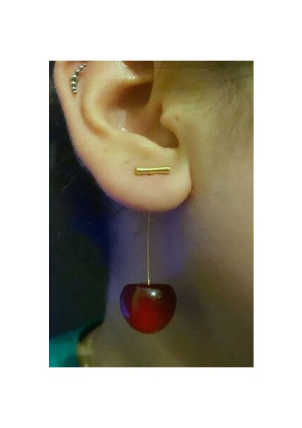 Çelik Altın Kaplama Kiraz Küpe fiyatları