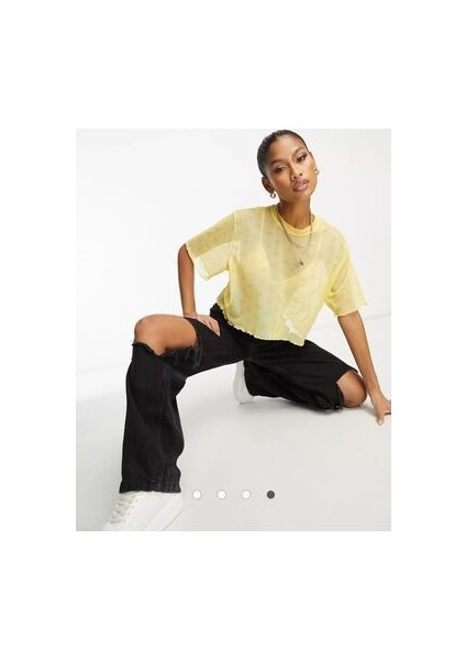 Air Kadın Sarı T-Shirt DV8245-795 fiyatları