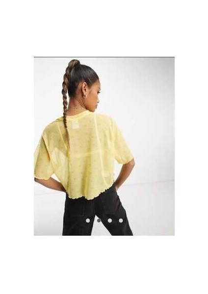 Air Kadın Sarı T-Shirt DV8245-795 modelleri