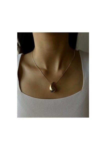 Çelik Gold Bottega Gözyaşı Kolye fiyatları