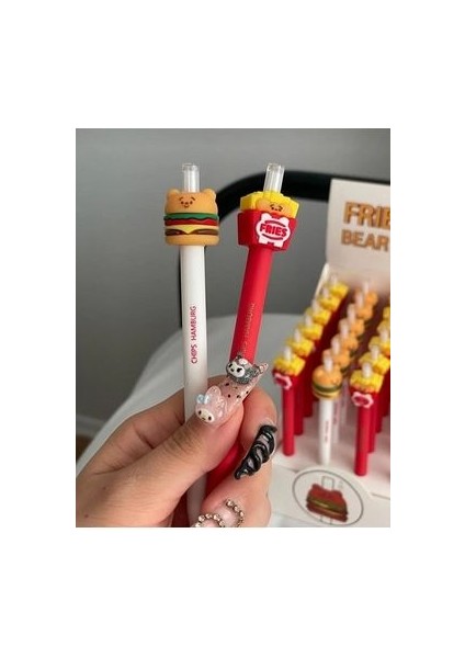 Sevimli Fast Food 2'li Kalem Seti modelleri