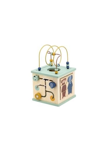Wooden 5 In 1 Actıvıty Cube