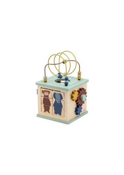 Wooden 5 In 1 Actıvıty Cube