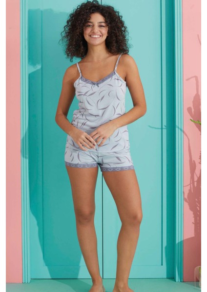 Bayan Şortlu Pijama Takımı