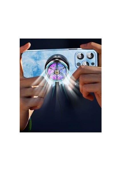 Mıknatıslı Telefon Sessiz Soğutma Fanı Radyatör Soğutucu Ios Android Pubg Gaming Soğutucu