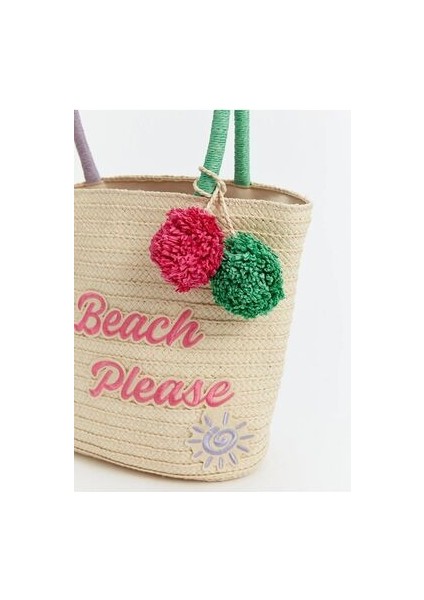 Lcw Accessorıes Nakışlı Kız Çocuk Hasır Kol Çantası fiyatları