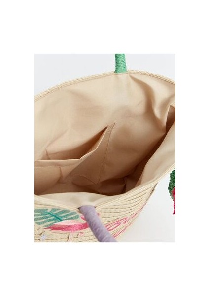 Lcw Accessorıes Nakışlı Kız Çocuk Hasır Kol Çantası modelleri