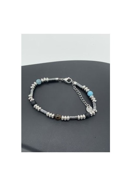 Paslanmaz Çelik Çift Renkli Boncuk Tarzı Erkek Bileklik fiyatları