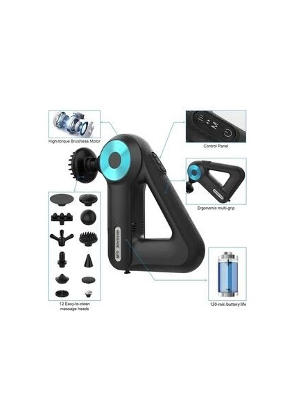 Vurmalı Kas Masaj Tabancası El Terapisi Derin Kas Gevşetici Gevşetici Mini Vücut Masaj Tabancası fırsatları