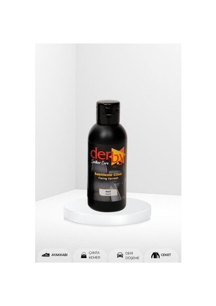 Boya Sonrası Deri Boyası Sabitleme Cilası Mat 100ML
