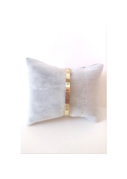 Çelik Cartier Gold Ince Model Taşlı Bileklik indirimleri
