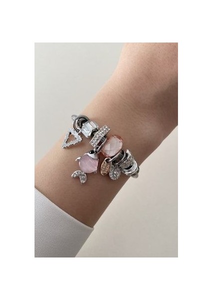 Balık Charmlı Çelik Bileklik