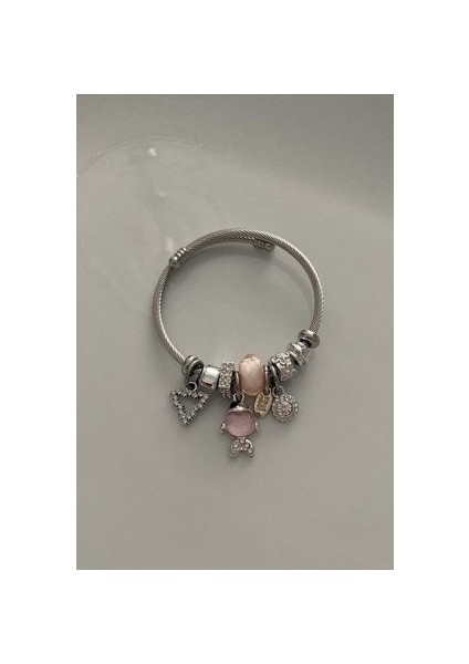 Balık Charmlı Çelik Bileklik modelleri