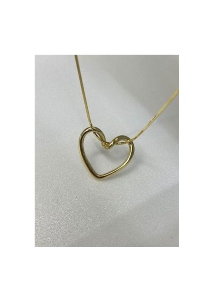 Kalpli Düğüm Kolye Aşk Düğümü Düğüm Kalp Kolye