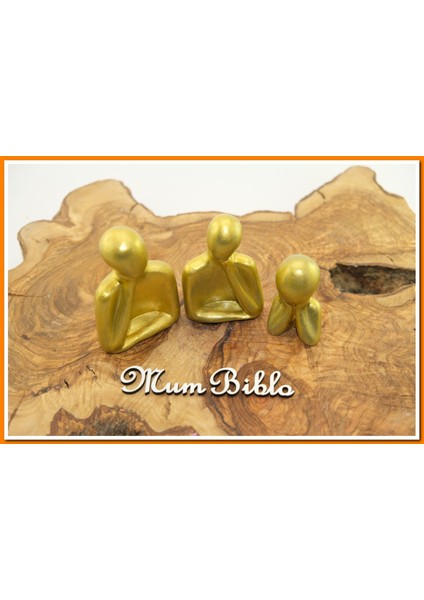 Düşünen Insanlar Biblo Altın Renk Model 1 Set