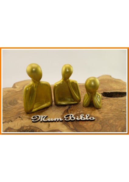 Düşünen Insanlar Biblo Altın Renk Model 1 Set
