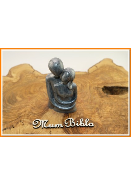 Sarılan Çift Biblo Gümüş Renk Model 1