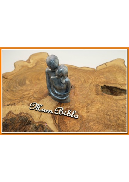Sarılan Çift Biblo Gümüş Renk Model 1