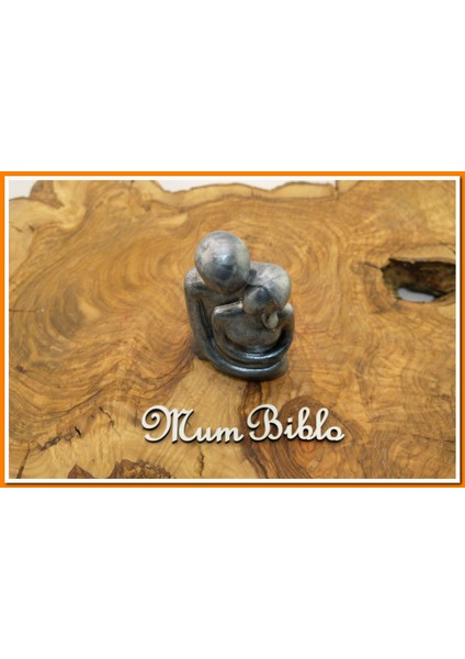 Sarılan Çift Biblo Gümüş Renk Model 1