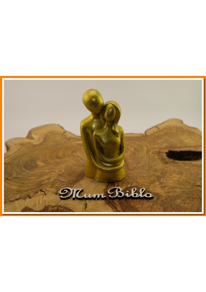 Sarılan Çift Biblo Altın Renk Model 1