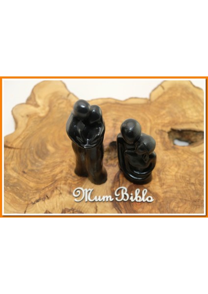 Sarılan Çift Biblo Siyah Renk Model 1 Set