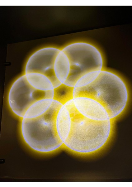 LED Işıklı 3 Boyutlu 360 Derece Sürekli Hareket Eden Kristal Cam Küre