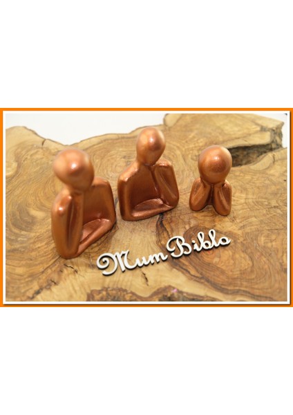 Düşünen Insanlar Biblo Bakır Renk Model 1 Set
