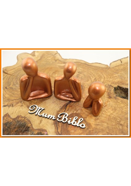 Düşünen Insanlar Biblo Bakır Renk Model 1 Set