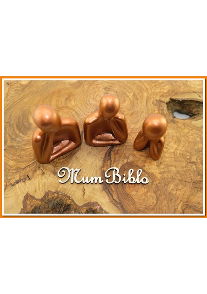 Düşünen Insanlar Biblo Bakır Renk Model 1 Set