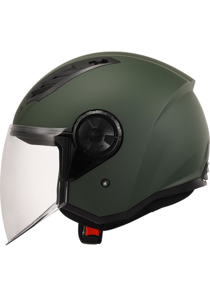 Aırflow 2 Mat Yeşil Yarım Kask modelleri