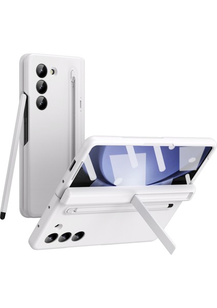 Samsung Galaxy Z Fold6 5G Kılıf Stylus ve Temperli Cam Filmli Sert PC Telefon Kılıfı-Beyaz (Yurt Dışından) indirimleri