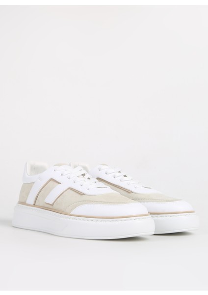 Beyaz - Bej Erkek Sneaker Fu0828.B00Zıp82N fiyatları