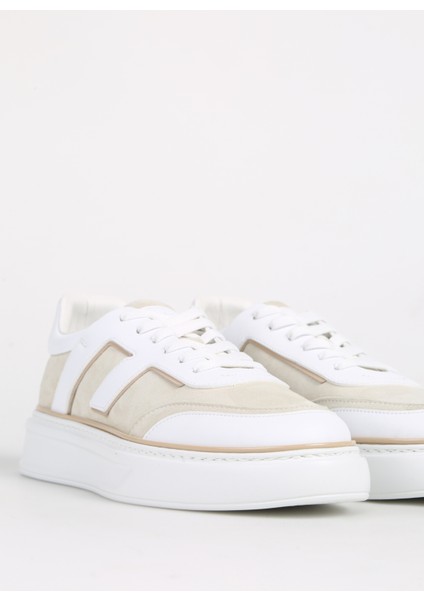 Beyaz - Bej Erkek Sneaker Fu0828.B00Zıp82N fırsatları