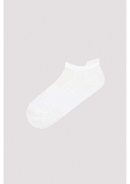 Back Tab Microfiber Beyaz 3lü Patik Çorap fiyatları