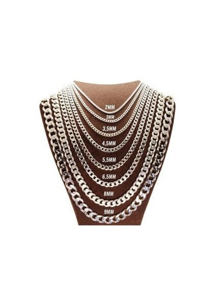 925 Ayar Gurmet Model Unisex Kolye Zincir