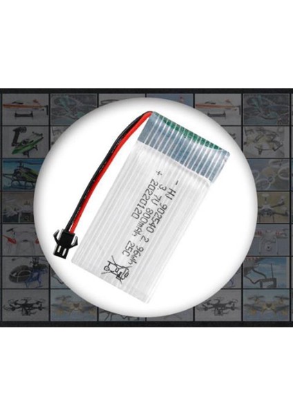 Lipo Pil 3.7V 800MAH 25C Dron ve Rc Model Bataryası Hx2.54 Soket indirimleri