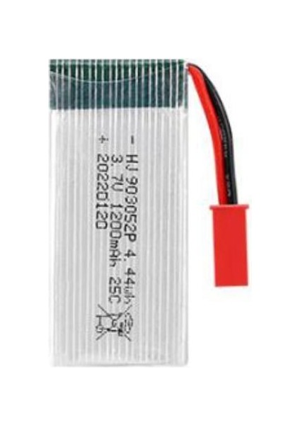 Lipo Pil 3.7V 1200MAH 25C Dron ve Rc Model Batarya Jst Red Soket