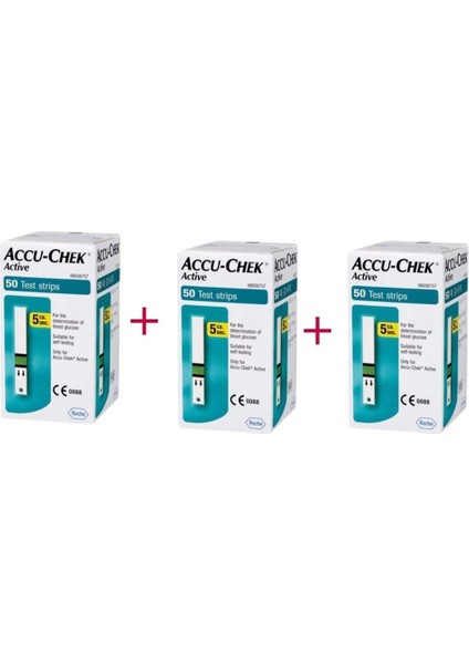 Active 50'Li Strip 3 Kutu (150 Strip) Accu Chek (1 Yıldan Uzun Son Kullanım Tarihli)