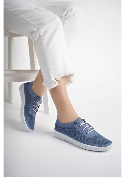 Hakiki Deri Kadın Deri Casual Ayakkabı TRC62-8001