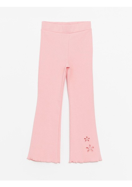 Lcw Kids Beli Lastikli Çiçekli Ispanyol Paça Kız Çocuk Tayt modelleri